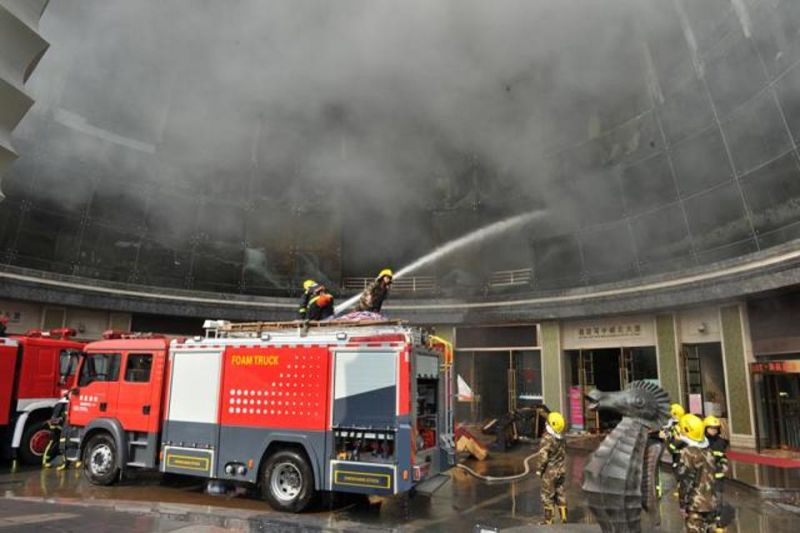 चीन के बड़े होटल में लगी भीषण आग, 3 मरे 14 घायल