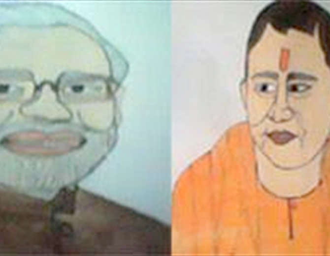 मोदी-योगी की पेंटि‍ंग बनाने पर मुस्लिम महिला के साथ हुआ कुछ ऐसा...