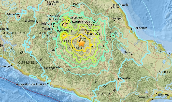 मेक्सिको में फिर आया 7.2 तीव्रता का भूकंप, लोगों में डर का माहौल: VIDEO