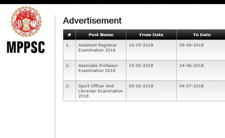 MPPSC Recruitment 2018: मध्य प्रदेश पब्लिक सर्विस कमीशन ने नई नौकरियों के लिए नोटिफिकेशन जारी किया है. ये नोटिफिकेशन 619 पदों पर स्पोर्ट्स ऑफिसर और लाइब्रेरियन की भर्ती के लिए जारी किया गया है. योग्य और रुचि रखने वाले कैंडिडेट ऑफिशियल वेबसाइट mppscdemo.in पर 4 जुलाई तक एप्लिकेशन अप्लाई कर सकते हैं.   इन नौकरियों के लिए पब्लिक सर्विस कमीशन रिटेन एग्जाम लेगा. यह रिटेन एग्जाम 18 अगस्त 2018 को लिया जाएगा. रिटेन एग्जाम से एक हफ्ता पहले ही कैंडिडेट्स के लिए एडमिट कार्ड जारी कर दिए जाएंगे. सर्विस कमीशन ने कैंडिडेट्स की समस्याओं को हल करने के लिए हेल्प लाइन नंबर 0755-4019400 भी जारी किया है.   जरूरी डेट्स: ऑनलाइन एप्लिकेशन की शुरुआत- 5 जून, 2018 एप्लिकेशन अप्लाई करने की आखिरी तारीख- 4 जुलाई, 2018 रिटेन एग्जाम की तारीख 18 अगस्त, 2018   वैकेंसी डिटेल: कुल वैकेंसी- 619 स्पोर्ट्स ऑफिसर- 311 लाइब्रेरियन- 308   एजुकेशनल क्वालिफिकेशन: एप्लिकेशन अप्लाई करने के लिए कैंडिडेट्स का संबंधित विषय में ग्रेजुएट होना जरूरी है.   आयु सीमा: एप्लिकेशन अप्लाई करने के लिए कैंडिडेट्स की न्यूनतम उम्र 21 साल, जबकि अधिकतम उम्र 44 साल होनी चाहिए.   पे स्केल: कैंडिडेट्स को नौकरी लगने के बाद 15, 600 रुपये से लेकर 39,100 रुपये तक हर महीने दिए जाएंगे. इसके अलावा कैंडिडेट्स को 6,000 रुपये ग्रेड पे अलग से दिया जाएगा.   सिलेक्शन प्रोसेस: कैंडिडेट्स का सिलेक्शन रिटेन एग्जाम के आधार पर होगा.   एप्लिकेशन फीस: जनरल/OBC- 1,000 रुपये SC/ ST: RS 500   एप्लिकेशन की फीस ऑनलाइन पे की जा सकती है.