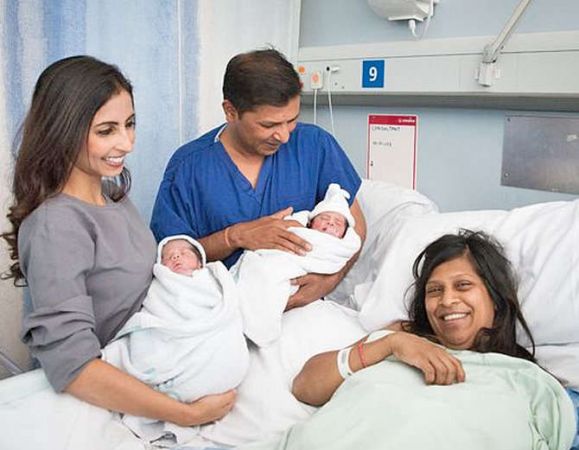 भारतीय महिला ने ब्रिटेन में दुनिया के पहले डिजिटली मॉनीटर्ड जुड़वां बच्चो को जन्म दिया, और ये है वो...