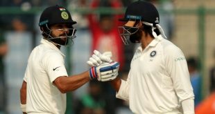 दिल्ली टेस्ट: कोहली, विजय का शतक, भारत मजबूत