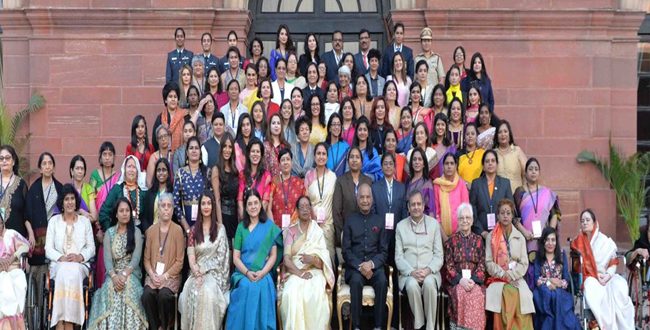 राष्ट्रपति कोविंद ने अपने-अपने क्षेत्र में 112 असाधारण महिलाओं को किया सम्मानित