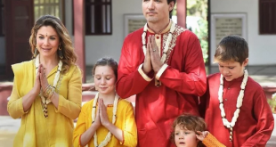 गुजरात में भारतीय रंग में रंगा नजर आया कनाडा के प्रधानमंत्री का पूरा परिवार