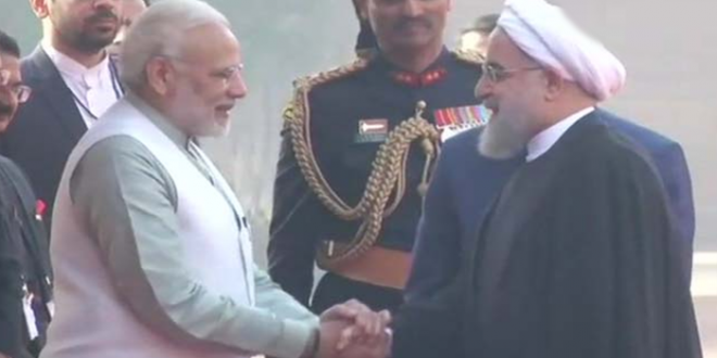 राष्ट्रपति भवन में ईरानी राष्ट्रपति का स्वागत, पीएम मोदी के साथ बातचीत शुरू