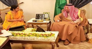 सऊदी किंग शाह सलमान से मिलीं विदेश मंत्री सुषमा स्वराज, जनाद्रियाह महोत्सव का किया उद्घाटन