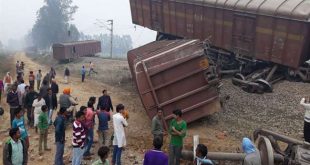 सीतापुर में मालगाड़ी के चार वैगन पटरी से उतरे, संचालन प्रभावित