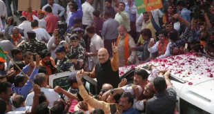 चुनाव नतीजे: BJP को त्रिपुरा में मिली बंपर बहुमत से जीत, अमित शाह पहुंचे बीजेपी हेडक्वार्टर