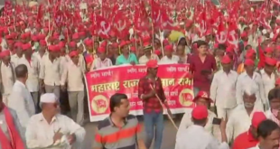 30 हजार किसानों की रैली पहुंची मुंबई के पास, 12 को विधानसभा घेरने की तैयारी