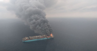 13 भारतीयों वाले सिंगापुर के मालवाहक जहाज में लगी आग, 4 लापता