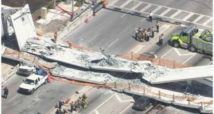 फ्लोरिडा इंटरनेशनल यूनिवर्सिटी के पास गिरा पुल, चार लोगों की मौत