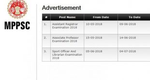 MPPSC Recruitment 2018: मध्य प्रदेश पब्लिक सर्विस कमीशन ने नई नौकरियों के लिए नोटिफिकेशन जारी किया है. ये नोटिफिकेशन 619 पदों पर स्पोर्ट्स ऑफिसर और लाइब्रेरियन की भर्ती के लिए जारी किया गया है. योग्य और रुचि रखने वाले कैंडिडेट ऑफिशियल वेबसाइट mppscdemo.in पर 4 जुलाई तक एप्लिकेशन अप्लाई कर सकते हैं. इन नौकरियों के लिए पब्लिक सर्विस कमीशन रिटेन एग्जाम लेगा. यह रिटेन एग्जाम 18 अगस्त 2018 को लिया जाएगा. रिटेन एग्जाम से एक हफ्ता पहले ही कैंडिडेट्स के लिए एडमिट कार्ड जारी कर दिए जाएंगे. सर्विस कमीशन ने कैंडिडेट्स की समस्याओं को हल करने के लिए हेल्प लाइन नंबर 0755-4019400 भी जारी किया है. जरूरी डेट्स: ऑनलाइन एप्लिकेशन की शुरुआत- 5 जून, 2018 एप्लिकेशन अप्लाई करने की आखिरी तारीख- 4 जुलाई, 2018 रिटेन एग्जाम की तारीख 18 अगस्त, 2018 वैकेंसी डिटेल: कुल वैकेंसी- 619 स्पोर्ट्स ऑफिसर- 311 लाइब्रेरियन- 308 एजुकेशनल क्वालिफिकेशन: एप्लिकेशन अप्लाई करने के लिए कैंडिडेट्स का संबंधित विषय में ग्रेजुएट होना जरूरी है. आयु सीमा: एप्लिकेशन अप्लाई करने के लिए कैंडिडेट्स की न्यूनतम उम्र 21 साल, जबकि अधिकतम उम्र 44 साल होनी चाहिए. पे स्केल: कैंडिडेट्स को नौकरी लगने के बाद 15, 600 रुपये से लेकर 39,100 रुपये तक हर महीने दिए जाएंगे. इसके अलावा कैंडिडेट्स को 6,000 रुपये ग्रेड पे अलग से दिया जाएगा. सिलेक्शन प्रोसेस: कैंडिडेट्स का सिलेक्शन रिटेन एग्जाम के आधार पर होगा. एप्लिकेशन फीस: जनरल/OBC- 1,000 रुपये SC/ ST: RS 500 एप्लिकेशन की फीस ऑनलाइन पे की जा सकती है.